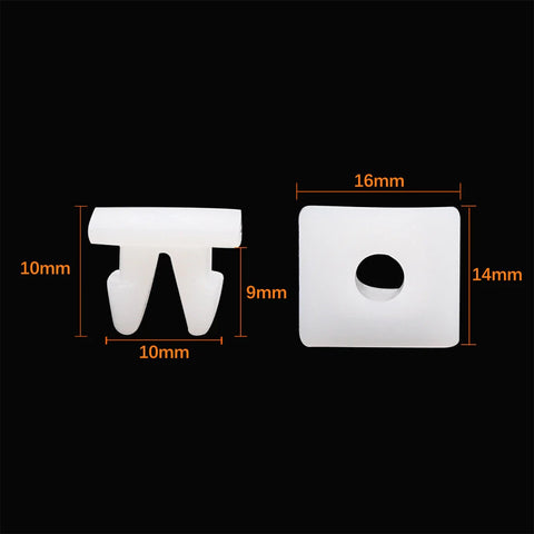 Toyota Camry 20pcs Plastic Rivet White Bumper Fender Fastener Clips