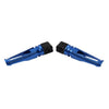Kawasaki Z300, 400, 650, 900, ZX6R Blue Passenger Rear Footrest Pegs (2015-2023)