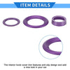 Honda Civic (2016-2021) 5 Pcs Purple Engine Start Speaker Knob Cover Ring