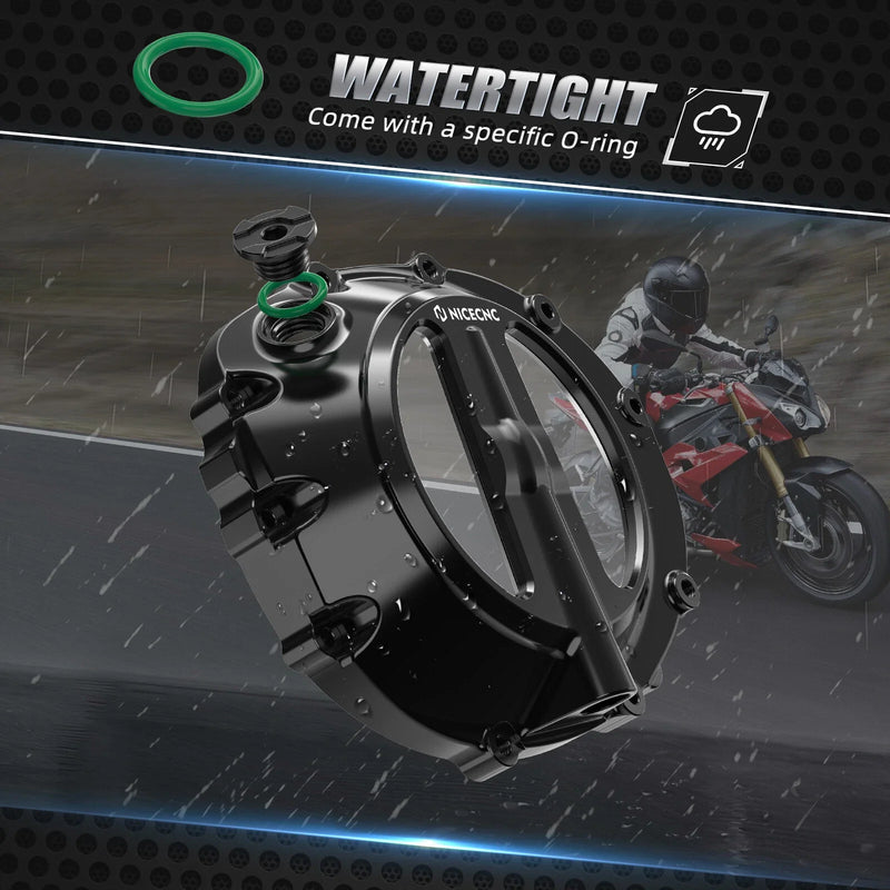 BMW S1000R (2022-2024) S1000RR 1x Anodized Side Clear Clutch Cover (2019-2024)