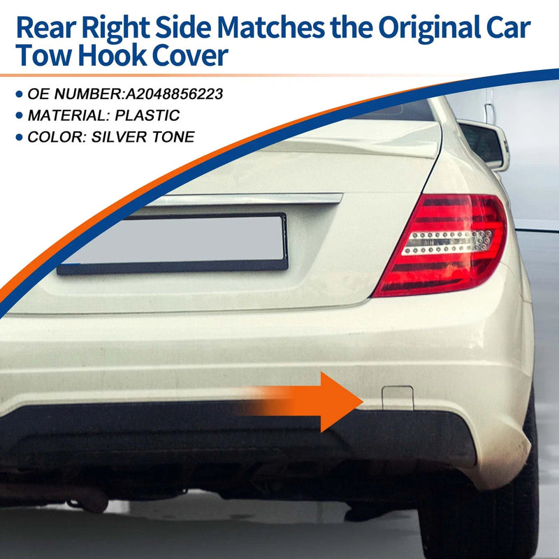 Mercedes-Benz C-Class Rear Right Tow Hook Cover (2012-2015)