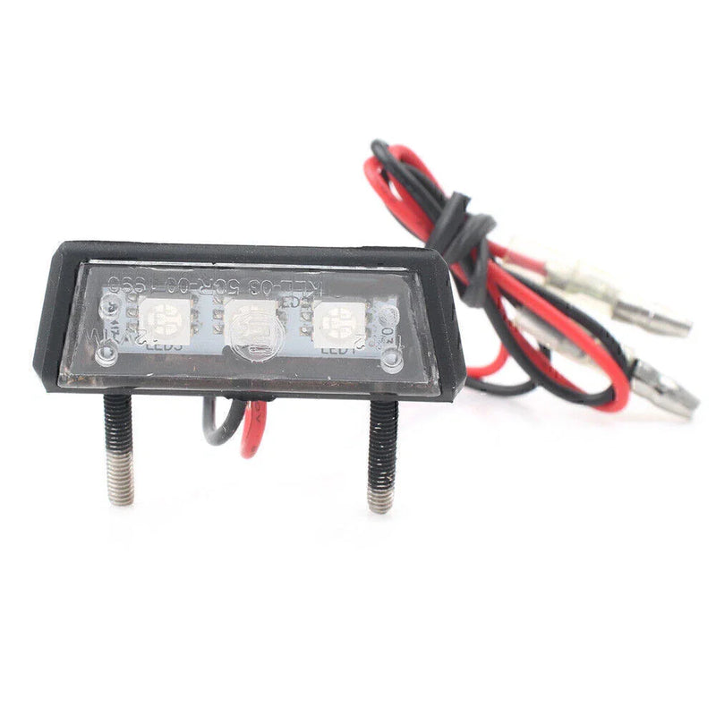 Motorcycle Universal LED License Plate Tag Light