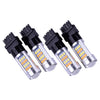 Car 4x 3157 LED DRL Switchback Turn Signal Parking Light Bulbs