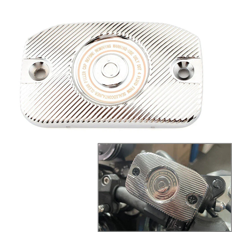 Harley X350 (2023) Chrome Brake Front Reservoir Master Cylinder Cover Cap