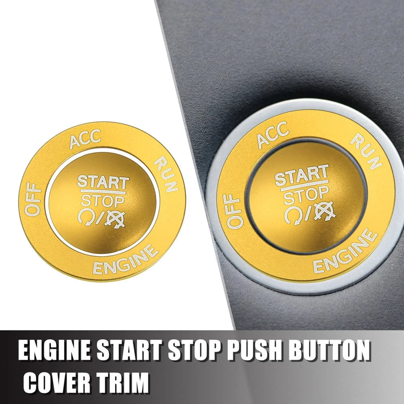 Dodge Charger Challenger Engine Start Stop Button Cover Trim Kit (2015-2023)