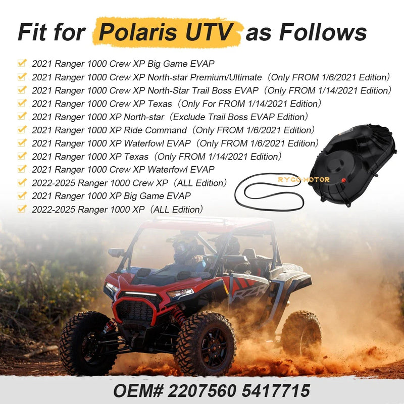 Polaris Ranger Crew XP 1000 Outer Clutch Cover & Seal (2022–2024)