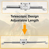 Motorcycle Balance Bar Extender Bracket Center Hole Silver Tone 1 Set
