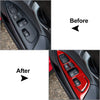 Hyundai Veloster JS (2019-2023) Red Window Lift Switch Cover Trim