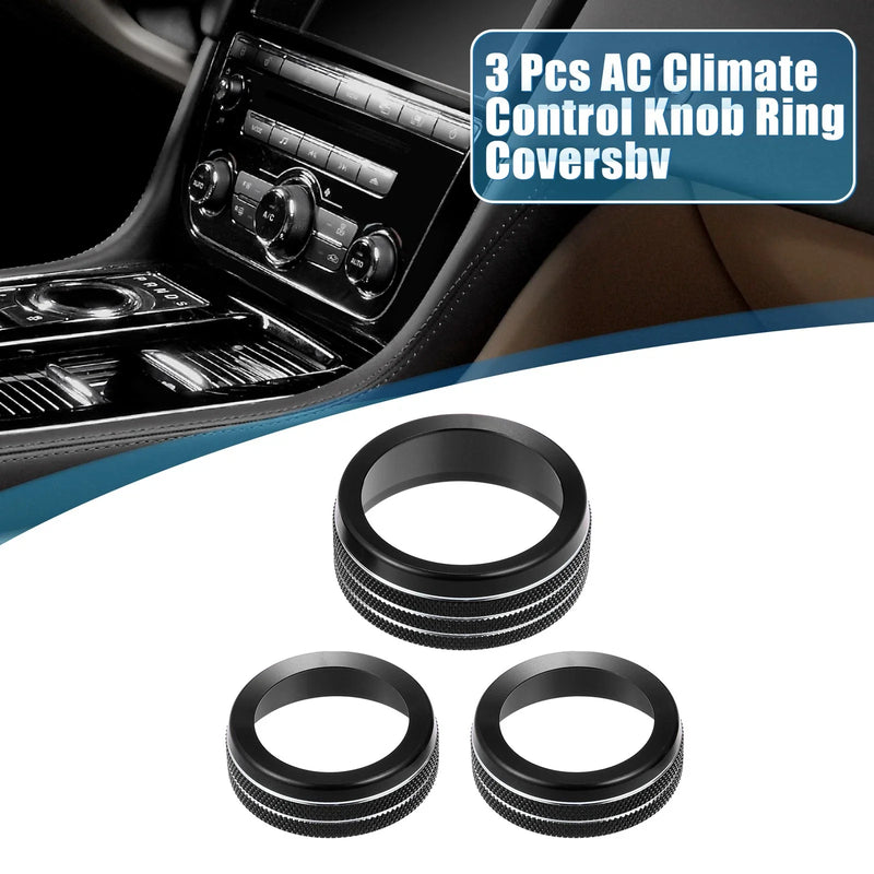 Dodge Durango 2017-2020 AC Radio Switch Knob Cover Decals (Set of 3)