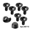 Motorcycle Bike 6 x M5x15mm Titanium Bolts Truss Torx Screws