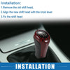 BMW Black Red 6 Speed Manual Gear Shift Knob