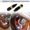 Motorcycle 2 x 0.73 Aluminum Motorcycle Slider Frame Gold Tone