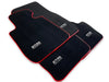 BMW 7 Series F02 Premium Black Red Floor Mats (2010-2015)