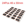Car / Motorcycle 24Pcs 46x30mm Radial Tyre Puncture Patches Tire Repair Tool