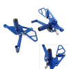 YAMAHA FZ-07 MT-07 (2013-2017) Blue Adjustable Footrests Pegs Rearset