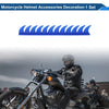 Motorcycle Helmet Decoration / 1 Set / Blue Plastic PU Glue