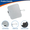 BMW 525i 528i (2001-2007) Silver Tone Tow Hook Cover