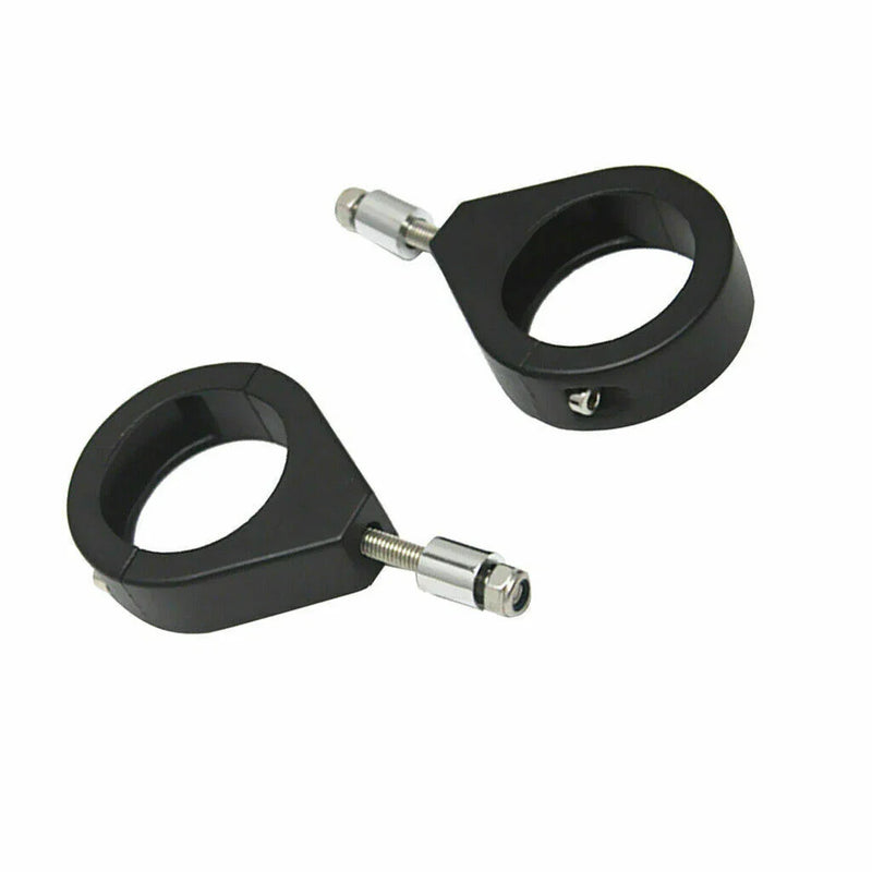 Harley Softail Black Turn Signal Mount Bracket 39mm Fork Clamp