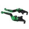 Honda CBR600RR CBR954RR Green Extendable Brake Clutch Levers (2002-2006)