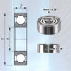 Cars 4 x 3x10x4mm Double Shield Deep Groove Car Ball Bearings