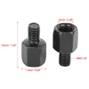 2 x M10 LH to M8 LH Black Motorcycle Rearview Mirrors Adapter Bolt Screw Metal