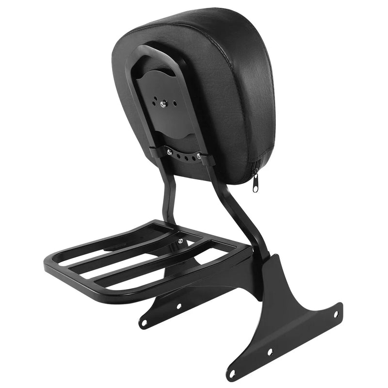 Harley Heritage Softail Sissy Bar Backrest Pad & Luggage Rack (1986-2017)