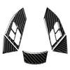 BMW 5 Series E60 E61 (2003-2010) Black 5 Pcs Steering Wheel Cover Trim