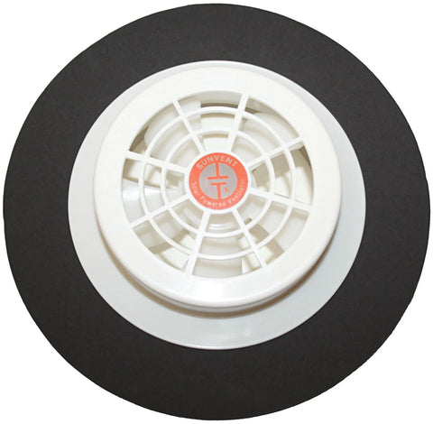 Caravan / Boat White Plastic Low Profile Solar Vent Exhaust & Intake