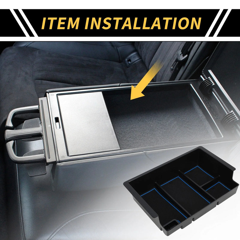 Chevy Silverado GMC Sierra Blue Full Center Console Organizer Tray