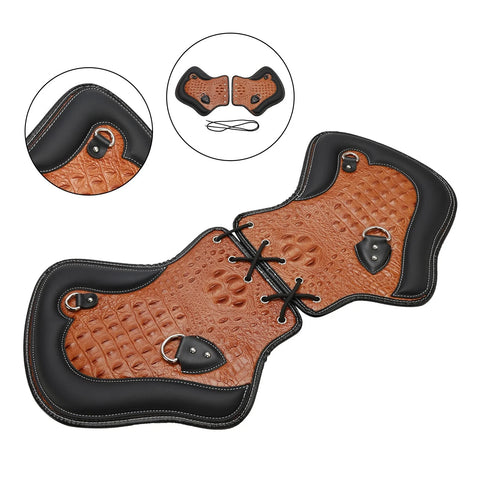 FLHXS Street Glide 2 x Universal Heat Shield Saddle Covers Brown (2014-2023)
