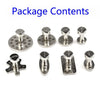 8 x Aluminum Puller Tabs Cold Glue Paintless Tool
