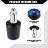 Honda Motorcycle - Black Blue 2 x 7/8" Handlebar End Plugs