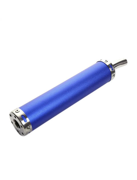 Motorcycle Exhaust Muffler 1.02" Dia Round Bend Outlet 11" Long