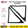 Pair Window Rubber 1/4 Vent Seal Fits Nissan Datsun 620 Pickup 1500 Ute 1972-79