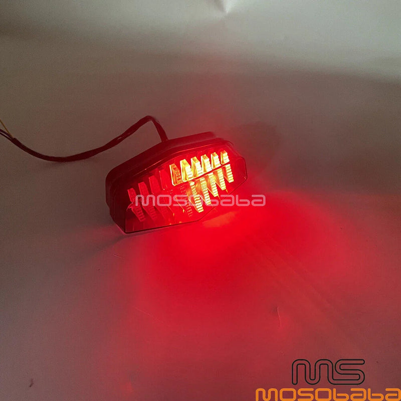 Harley Honda LED Brake Tail Light Assembly w/Gray Lens (Universal)