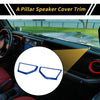 Jeep Wrangler JL JLU (2018-2024) - ABS Blue A Pillar Speaker Cover Trim