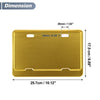 Registration Plate Holder Bracket 26x10mm Hole Gold Tone