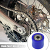 Motorcycle Street Bike ATVs Blue 8mm Chain Pulley Roller Slider Guide