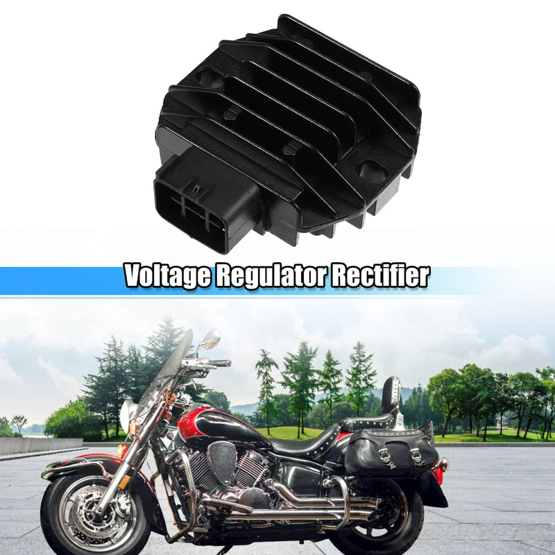 Yamaha 1pc Voltage Regulator Rectifier Black