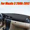 Mazda 3 Black Leather Dashboard Cover Dash Protector Pad Mat (2006–2012)