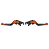 Kawasaki Z1000 ZX6R Orange Extendable Brake Clutch Levers (2007-2018)