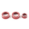 Honda CR-V (2017-2022) Red 3 x AC Climate Switch Knob Ring Cover Trim
