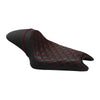 Harley Sportster 883 1200 Black Red Driver Passenger Seat (2004-2022)