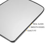Ford E150 E250 E350 E450 Left Side Heated White Mirror Glass (2003-2023)
