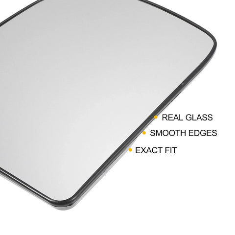 Ford E150 E250 E350 E450 Left Side Heated White Mirror Glass (2003-2023)