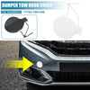 Honda Fit (2018-2019) - White Front Bumper Tow Hook Cover