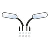 Harley Touring Dyna Sportster 883 1200 Black Mini Oval Rear View Mirrors