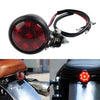 Cafe Racer Bobber Chopper Motor Black LED Rear Stop Brake Tail Light