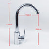 Durable Hot&Cold Stainless Steel Faucet Sink Mixer Sprayer Single-Handle