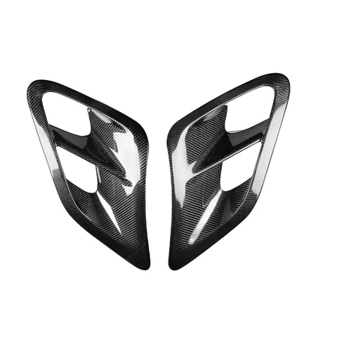 Porsche 911 997 Turbo Black Carbon Fiber Side Fender Covers (2004-2012)